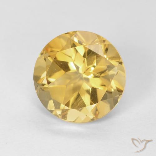 1.82ct Naturale Dorato Citrino, Rotondo, VVS