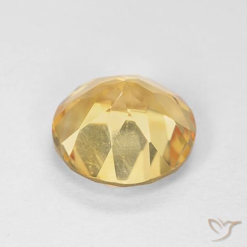 Citrino Dorato naturale da 1.82 ct, Rotondo, VVS
