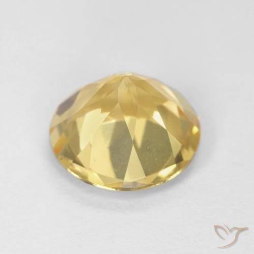 Citrino Dorato naturale da 1.71 ct, Rotondo, VVS
