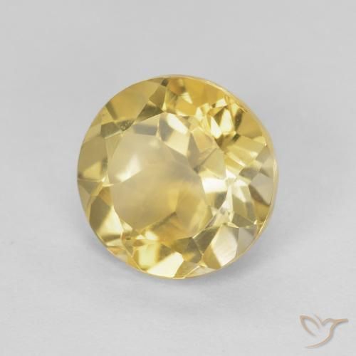 Citrino Dorato naturale da 1.91 ct, Rotondo, VVS