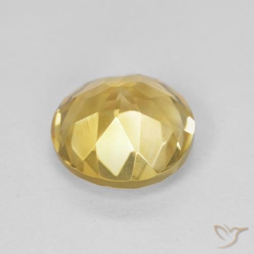 Citrino Dorato naturale da 1.91 ct, Rotondo, VVS