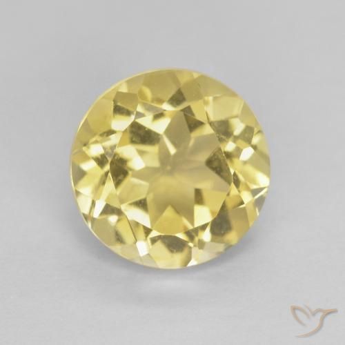 1.99ct Naturale Oro giallastro Citrino, Rotondo, VVS