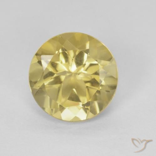1.79ct Naturale Giallo dorato Citrino, Rotondo, VVS