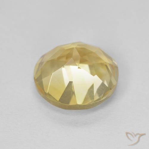 Citrino Marrone Dorato Molto Chiaro naturale da 1.96 ct, Rotondo, VVS