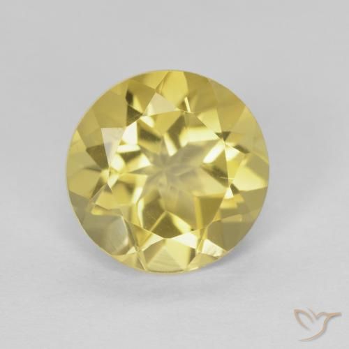 1.86ct Naturale Giallo dorato Citrino, Rotondo, VVS
