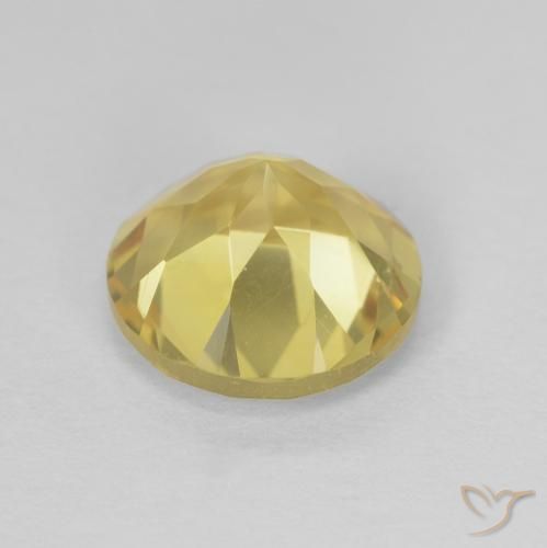 Citrino Giallo dorato naturale da 1.86 ct, Rotondo, VVS