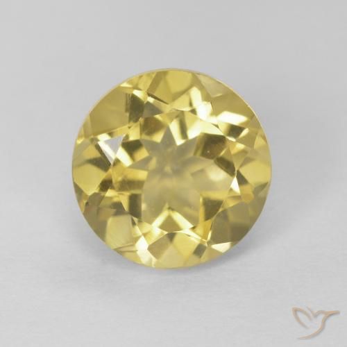 1.93ct Naturale Oro giallastro Citrino, Rotondo, VVS