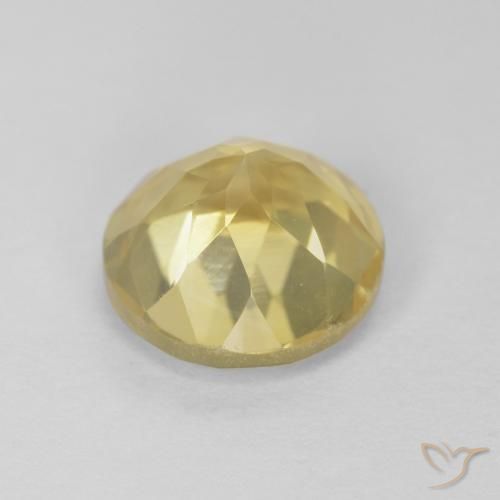Citrino Oro giallastro naturale da 1.93 ct, Rotondo, VVS