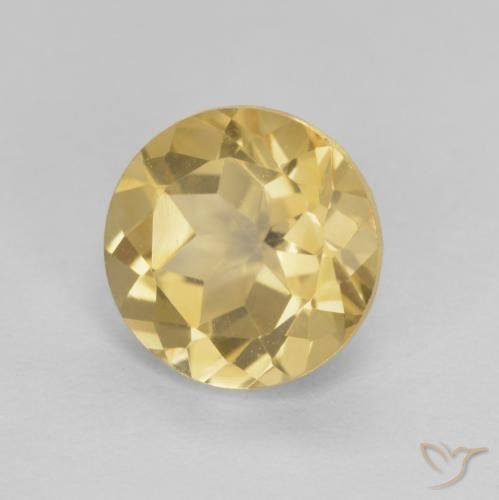 Citrino Dorato naturale da 1.84 ct, Rotondo, VVS