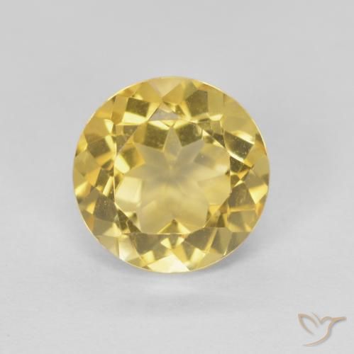1.86ct Naturale Dorato Citrino, Rotondo, VVS
