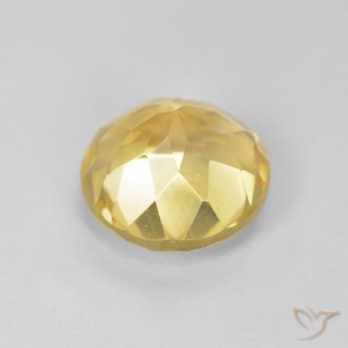 Citrino Dorato naturale da 1.86 ct, Rotondo, VVS