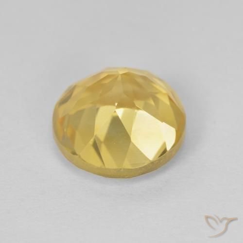 Citrino Oro chiaro naturale da 1.97 ct, Rotondo, VVS