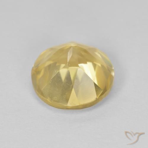 Citrino Giallo chiaro naturale da 1.88 ct, Rotondo, VVS