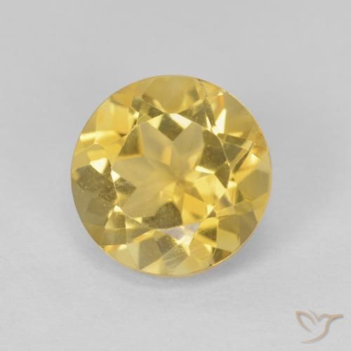 1.96ct Naturale Oro giallastro Citrino, Rotondo, VVS