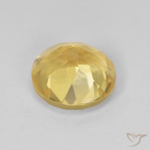 Citrino Oro giallastro naturale da 1.96 ct, Rotondo, VVS