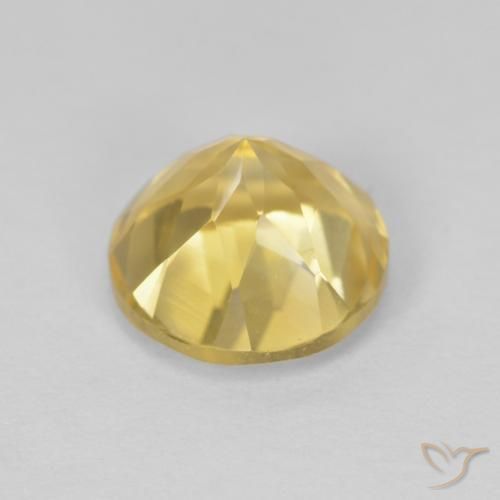 Citrino Marrone Dorato Molto Chiaro naturale da 1.96 ct, Rotondo, VVS