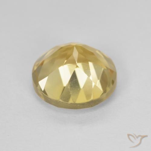Citrino Giallo di Digione naturale da 1.97 ct, Rotondo, VVS