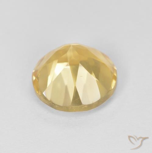Citrino Oro chiaro naturale da 1.86 ct, Rotondo, VVS