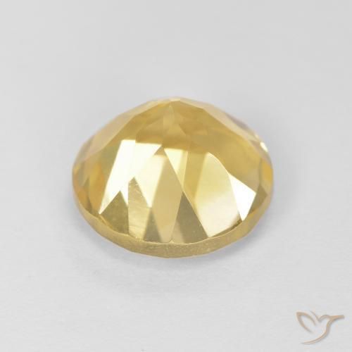 Citrino Oro chiaro naturale da 1.99 ct, Rotondo, VVS