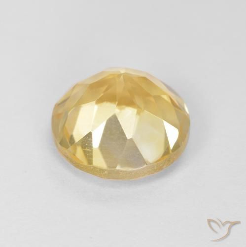 Citrino Oro chiaro naturale da 1.96 ct, Rotondo, VVS