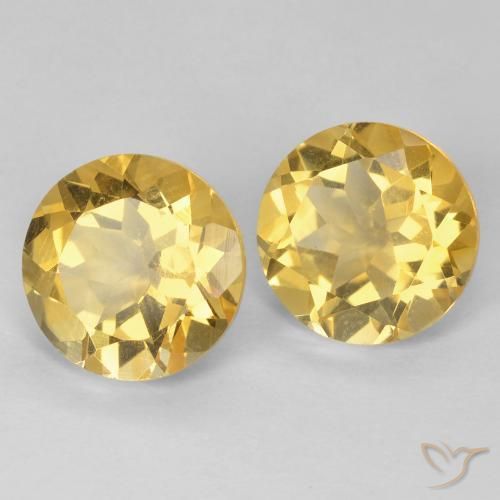 Gemme di Citrino Oro naturale da 3.71 ct, Rotondo, VVS-VS