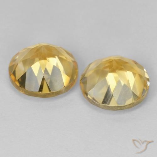 Gemme di Citrino Oro naturale da 3.71 ct, Rotondo, VVS-VS