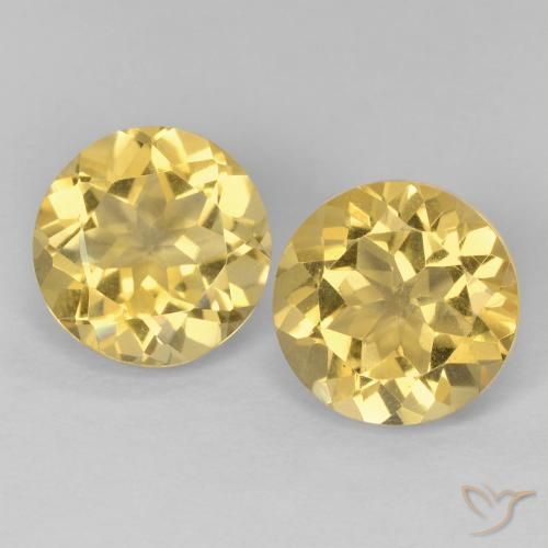 3.71ctw Naturale Dorato Citrino, Rotondo, VVS