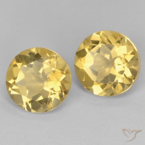Gemme di Citrino Dorato naturale da 3.71 ct, Rotondo, VVS