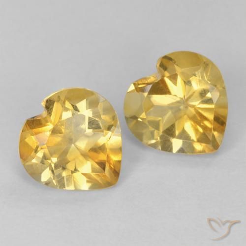 Gemme di Citrino Oro naturale da 1.33 ct, Cuore, VVS-VS