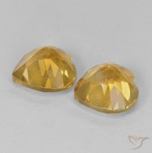 Gemme di Citrino Dorato naturale da 1.46 ct, Cuore, VVS