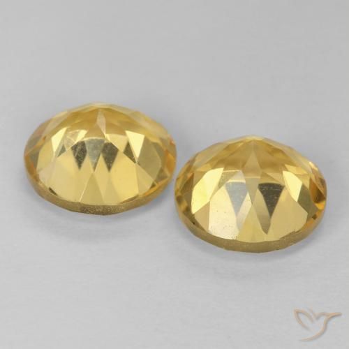 Gemme di Citrino Dorato naturale da 3.72 ct, Rotondo, VVS