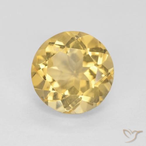 1.81ct Naturale Dorato Citrino, Rotondo, VVS