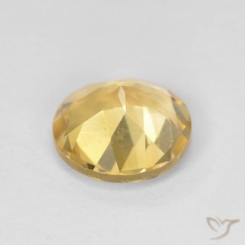 Citrino Oro medio naturale da 1.64 ct, Rotondo, VVS
