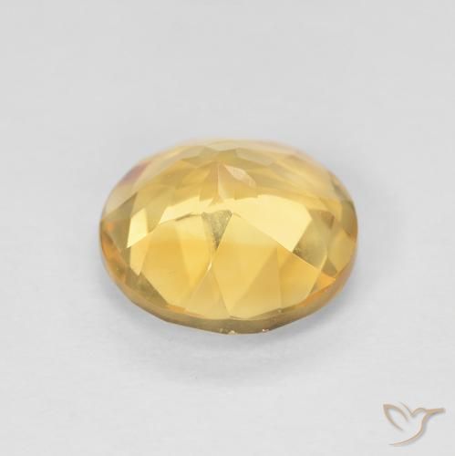 Citrino Oro medio naturale da 1.73 ct, Rotondo, VVS-VS