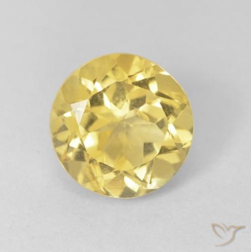 1.94ct Naturale Oro brillante Citrino, Rotondo, VVS