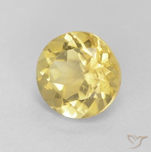 Citrino Oro brillante naturale da 1.94 ct, Rotondo, VVS