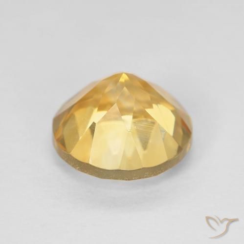 Citrino Oro medio naturale da 2.01 ct, Rotondo, VVS-VS