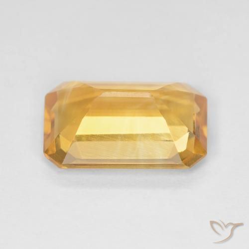 Citrino Arancio Dorato Profondo naturale da 3.36 ct, Ottagonale / Taglio smeraldo, VS