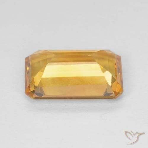 Citrino Arancio Scuro-Oro naturale da 3.51 ct, Ottagonale / Taglio smeraldo, VVS-VS