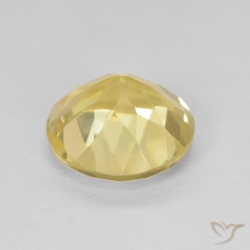Citrino Giallo dorato chiaro naturale da 1.82 ct, Rotondo, VVS
