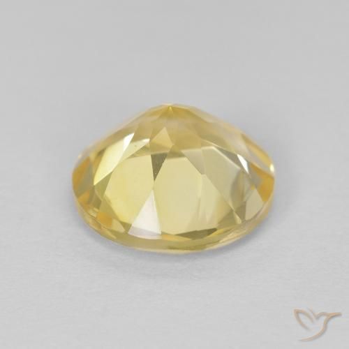 Citrino Giallo medio naturale da 1.60 ct, Rotondo, VVS