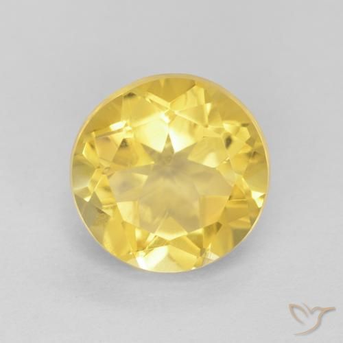 1.85ct Naturale Giallo Toscana Citrino, Rotondo, VVS