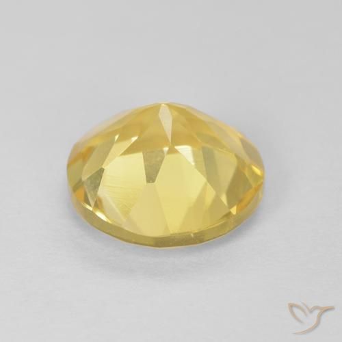 Citrino Giallo medio naturale da 1.69 ct, Rotondo, VVS