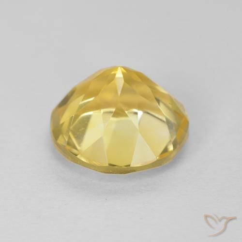 Citrino Giallo medio naturale da 1.79 ct, Rotondo, VVS