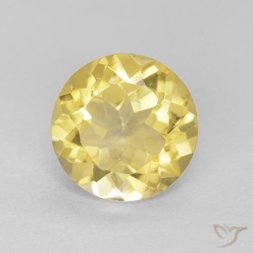 1.67ct Naturale Giallo Toscana Citrino, Rotondo, VVS