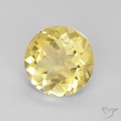 Citrino Giallo Toscana naturale da 1.67 ct, Rotondo, VVS