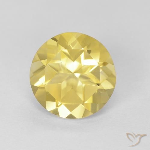 1.66ct Naturale Giallo Toscana Citrino, Rotondo, VVS