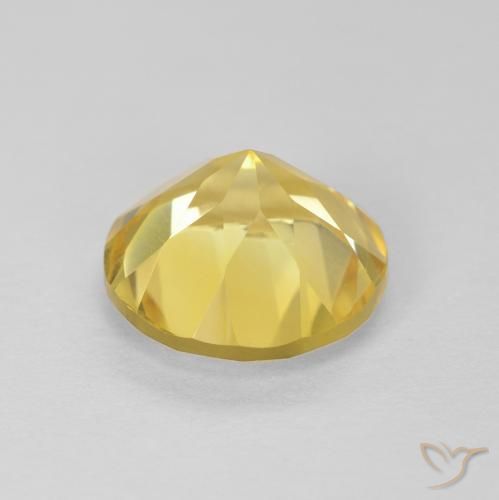 Citrino Giallo Toscana naturale da 1.66 ct, Rotondo, VVS