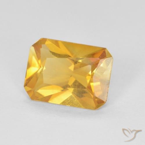 Citrino Oro brillante naturale da 1.20 ct, Ottagonale / Taglio smeraldo, VVS-VS