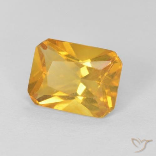 Citrino Oro brillante naturale da 1.28 ct, Ottagonale / Taglio smeraldo, VVS-VS